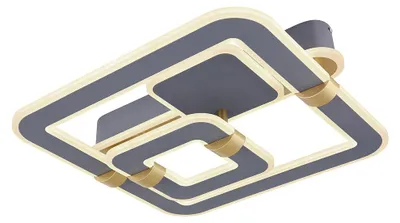Produktbild von LED Deckenleuchte, dimmbar Fernbedienung, goldfarben, L 50cm