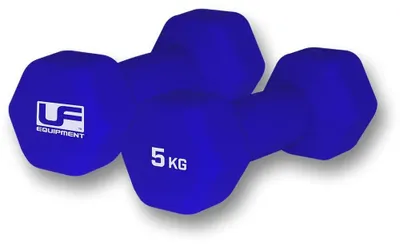 Produktbild von Ufe Sechseckige Neopren-beschichtete Hantel 2 Einheiten Lila 5 kg Lila 5 kg