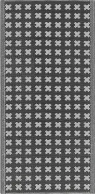 Zdjęcie produktu dla BELIANI Dywan czarny 90 x 180 cm do domu i zewnętrzny na taras styl nowoczesny