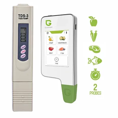 Produktbild von Cyfrowy zestaw testowy Greentest 2F, pomiar azotanów w owocach, warzywach, mięsie, rybach i TDS3, pomiar czystości wody
