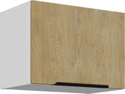 Produktbild von Küchen Kurzhängeschrank 50 cm CREMONA Eiche hell + Weiß matt Küche Küchenzeile Küchenblock Einbauküche