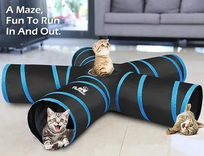 Produktbild von Famanu Katzentunnel mit Geräuschen - 29,29 x 28,07 x 3,05 cm