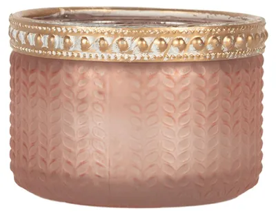 Produktbild von Clayre & Eef Teelichthalter Ø 7x4 cm Rosa Glas