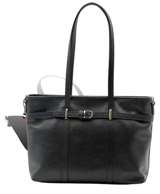 Produktbild von Florence Damen Schultertasche Echtleder Tasche schwarz D2OTF865S1