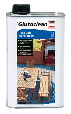 Produktbild von Glutoclean Teak und Hartholz Öl, Fertig gemischt, 1 l