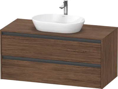 Produktbild von Duravit Ketho.2 Wastafelonderkast 120x55x56,8 cm Mat Noten (donker)