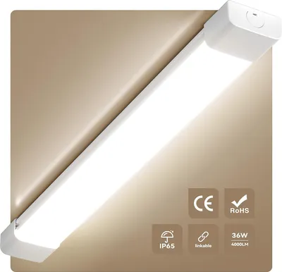 Produktbild von Anten LED Feuchtraumleuchte 36W 120cm 4000LM Led Röhre Neutralweiß 4000K Garage Werkstattlampe IP65 Wasserfest Kellerlampe