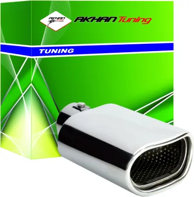 Tuyau D'échappement Silencieux Universel TS-21 - Acier Inox Poli, Diamètre 30-45 Mm