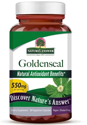 Immagine prodotto di Nature's Answer Goldenseal, 550 mg, 50 capsule vegetali