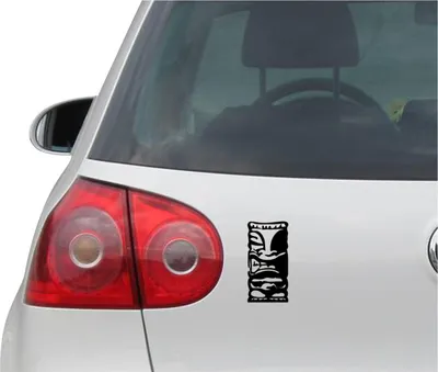 Produktbild von Aufkleber / Autoaufkleber - JDM - Die cut - Tiki Decal Auto Truck Bumper Fenster - Folie Sticker - schwarz - 73mm x149mm