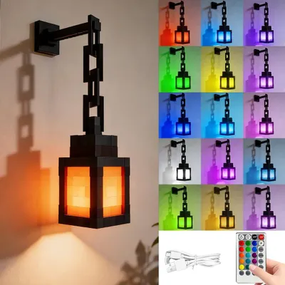 Zdjęcie produktu dla Przenośna lampka ścienna LED z pilotem i funkcją regulacji jasności, 16 kolorów
