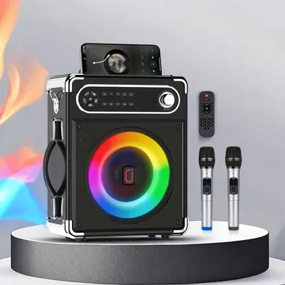 Image de Haut-parleur sans fil - Haut-parleur Bluetooth - Haut-parleur portable - Haut-parleur pour karaoké - Haut-parleur pour fêtes