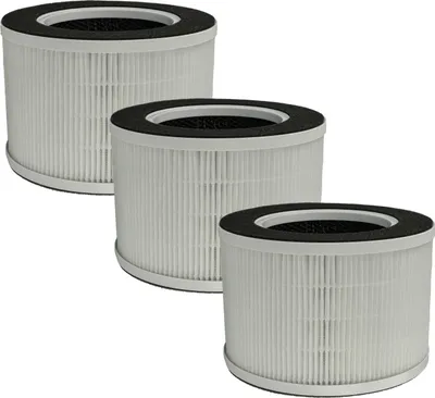 Produktbild von vhbw 3x Luftilter kompatibel mit Medion MD 19778 Luftreiniger - Kombifilter Vorfilter + HEPA + Aktivkohle