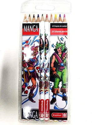 Image de Bruynzeel - 10 crayons manga