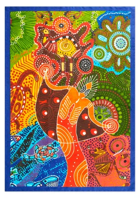 Immagine prodotto di Strofinaccio Excelsa in cotone aborigeno 50x70 cm colorato