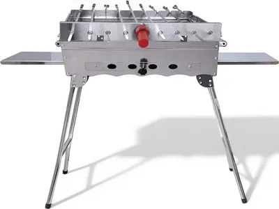 Produktbild von Mangal Khan mit 9er Drehspieß USB-Motor 9 Spieße Powerbank