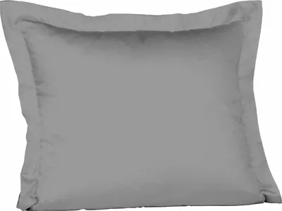 Produktbild von Fleuresse Mako-Satin-Kissenbezug uni colours steingrau 9039