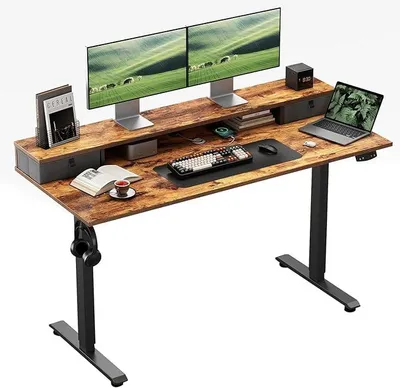 Imagen del producto de Escritorio con altura ajustable y 2 cajones