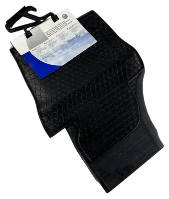 Productafbeelding van VW Sharan, Seat Alhambra, originele rubberen vloermatten, zwart, voor
