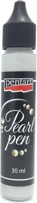 Zdjęcie produktu dla Perełki w płynie Pearl Pen - Pentart - srebrny/silver 30ml