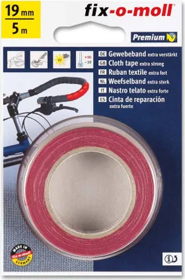 Produktbild von Gewebeband fix-o-moll 19mm rot