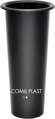 Produktbild von Comil Plast | Innenblumenhalter aus Kunststoff für Friedhofsvase Farbe Schwarz | Durchmesser 7,1 cm, Höhe 17,5 cm., 17.5