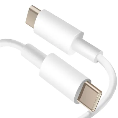 Image de Avizar, Câble USB-C / USB-C Transfert rapide de données 1m, Blanc