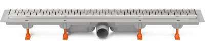 Produktbild von Chud?j Bodenablauf 650 mm, seitlich D50, mittelmatt, Edelstahlrahmen CH 650/50 MN 1 -