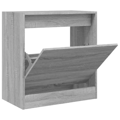 Produktbild von Design Schuhschrank Grau Sonoma 60x34x63,5 cm Holzwerkstoff, Schuhregale 2024