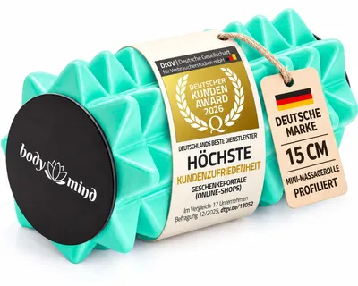 Zdjęcie produktu dla Wałek do masażu - Mini - 15 x 6 cm - Rolka z wypustkami - Do rozgrzewki i regeneracji