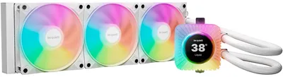 Produktbild von be quiet! Light Loop IO LCD 360 mm Weiß, All-in-One-Flüssigkeitskühler, 12 cm, 105,1 m³/h, Weiß