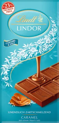 Produktbild von Lindt Lindor Tafel Caramel & Salz