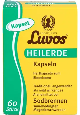 Produktbild von Luvos Heilerde Kapseln bei Sodbrennen, 60 St. Kapseln