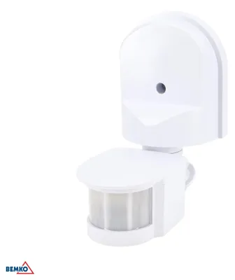 Produktbild von PIR-Bewegungsmelder, 1200 W, 180° Erfassungswinkel, weiß