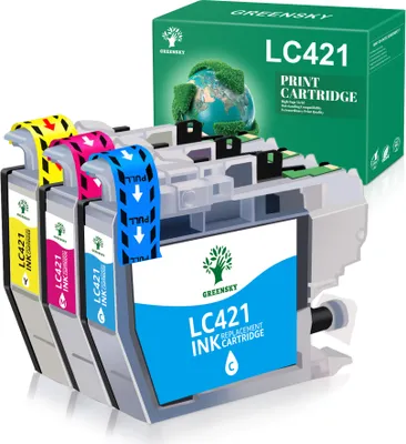 Produktbild von 3-Farbig LC421 Druckerpatronen Kompatibel für Brother LC 421 Multipack DCP-J1050DW 1140DW 1800DW MFC-J1010DW