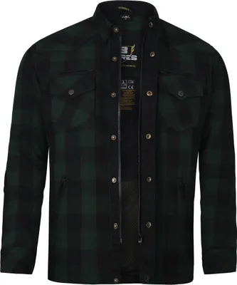 Obrázok produktu pre Košeľa na motorku Bores Lumberjack Premium, tmavozelená/čierna, 3XL