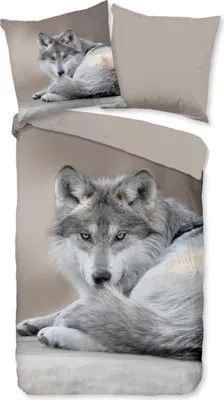 Immagine prodotto di Pure Bettbezug "Wolf" - Taupe - (135x200 cm) - Mikrofaser