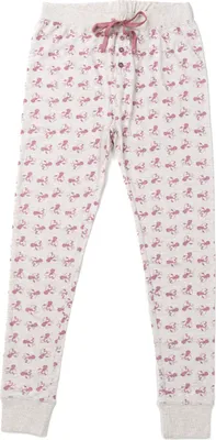 Produktbild von Disney Minnie Mouse Pyjama Hose für Damen - Schlafhose Schlafanzughose lang Grau Allover XL