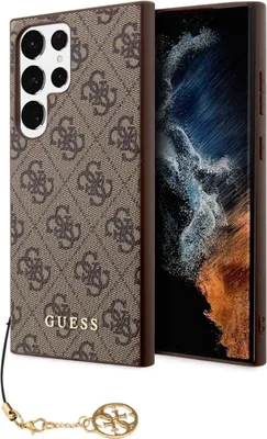 Produktbild von Guess 4G Charms Collection - Samsung Galaxy S24 Ultra Case (brown)