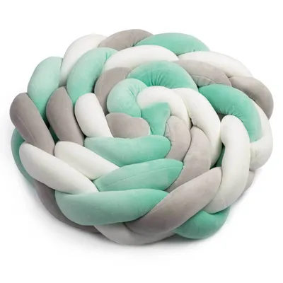 Image de Ricokids lit d'enfant pare-chocs 2m - gris menthe