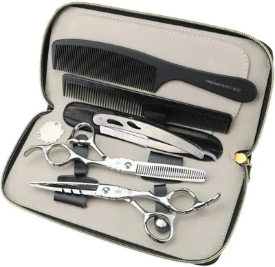 Produktbild von Friseurschere, 6 Zoll, aus 440C Stahl, silberfarben