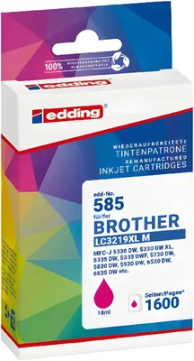 Produktbild von Tintenpatrone EDD-585 ersetzt Brother LC3219XLM