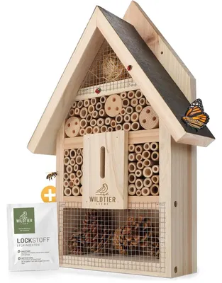 Image de Elzusha - Grand hôtel à insectes en bois massif, idéal pour les abeilles et les coccinelles