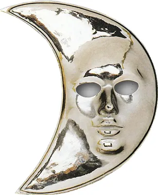 Produktbild von Mond-Maske silber - Einheitsgröße