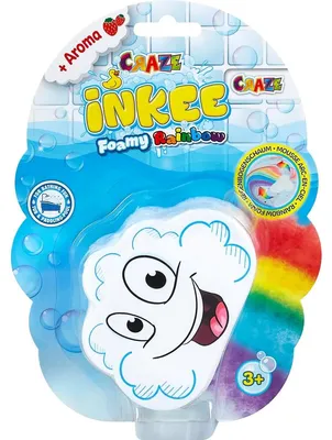 Produktbild von CRAZE 22511 - INKEE Foamy Rainbow - Regenbogen Badezusatz mit Erdbeerduft Schaum Badeschaum Badesalz Wolke