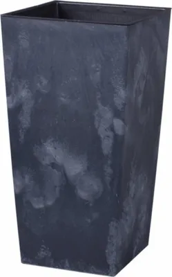 Produktbild von Blumentopf Blumenkübel Pflanzkübel inkl. Pflanztopf 2in1 Anthrazit 16,3 Liter Urbi Square Effect