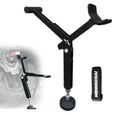 Image de Support arrière pour moto - Support de moto réglable - Aluminium et fer