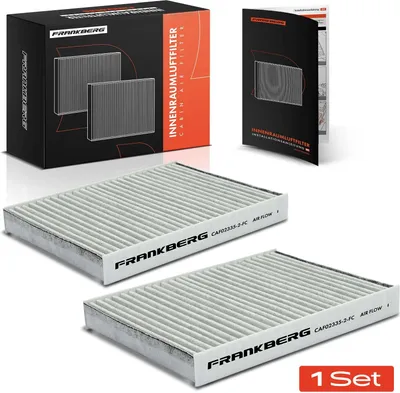 Obrázok produktu pre Frankberg 2x filter vzduchu v kabíne s aktívnym uhlím pre Fiat Doblo 119 223 Idea 350 Punto 188 Lancia Musa