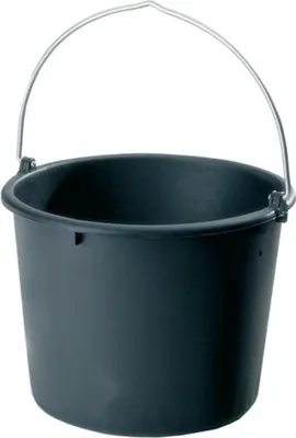 Produktbild von Baueimer 10 l, Polyethylen-Regeneratgemisch, schwarz