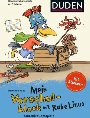 Produktbild von Mein Vorschulblock mit Rabe Linus -Konzentrationsspiele